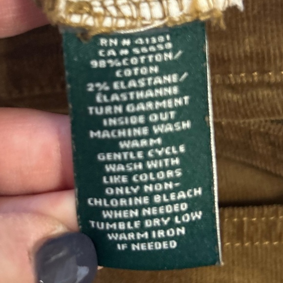 LAUREN- Ralph Lauren Brown Corduroy Pants. Size 10. Old Money. Academia. - Picture 4 of 7